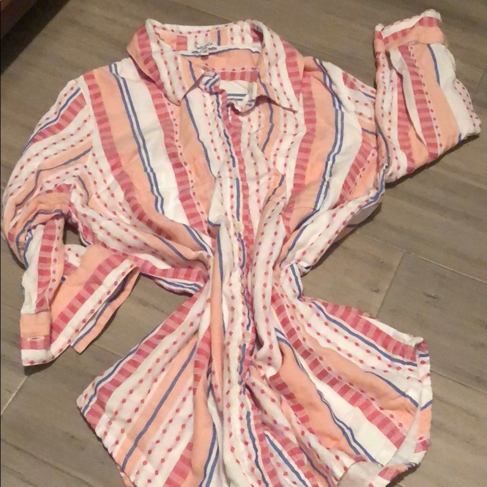 Maternity button down